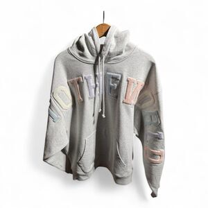 KITH NY to The World Heather Grey Nelson Hoodie Sz L NWT